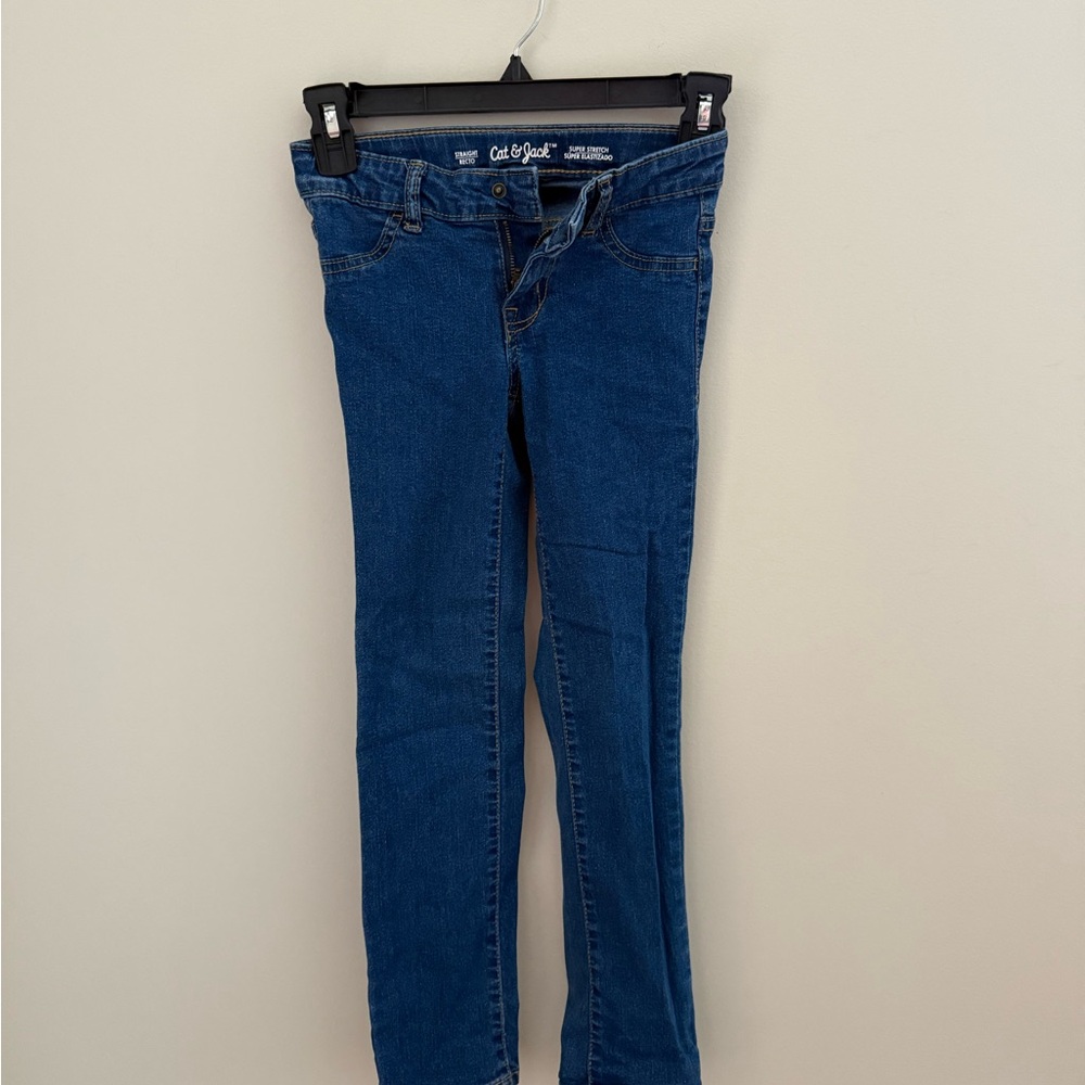 Cat & Jack Girls' Indigo Stretch Slim Jeans